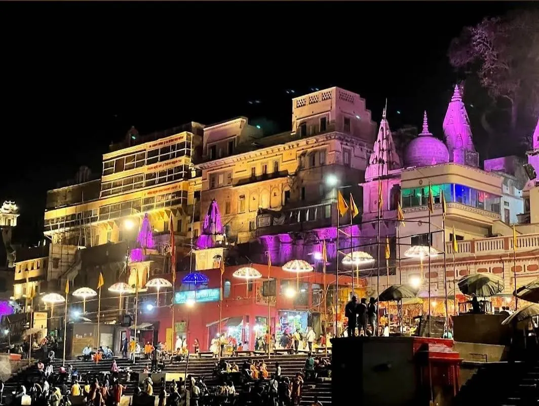 Quarto em Acomodações Particulares Bebi Palace Varanasi Índia